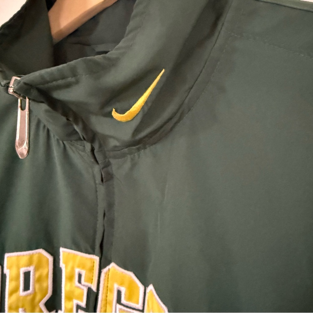 Nike Oregon Ducks Full Zip Track Jacket Green Yellow Vintage NCAA - Picture 3 of 7